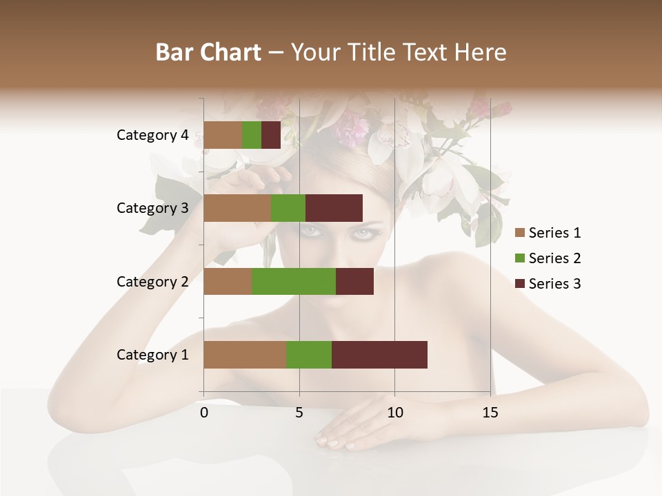 Green Attractive Face PowerPoint Template
