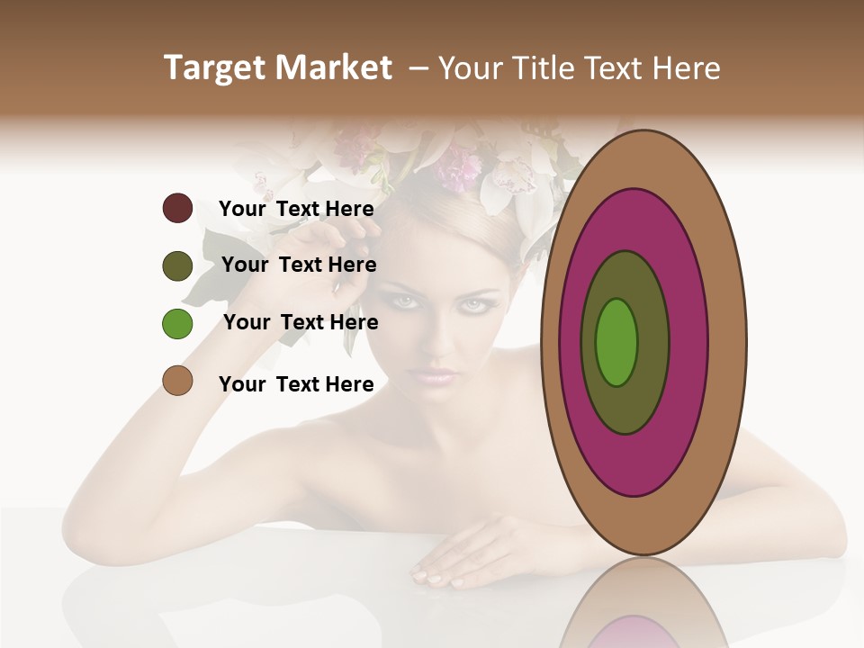 Green Attractive Face PowerPoint Template