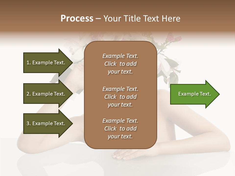 Green Attractive Face PowerPoint Template