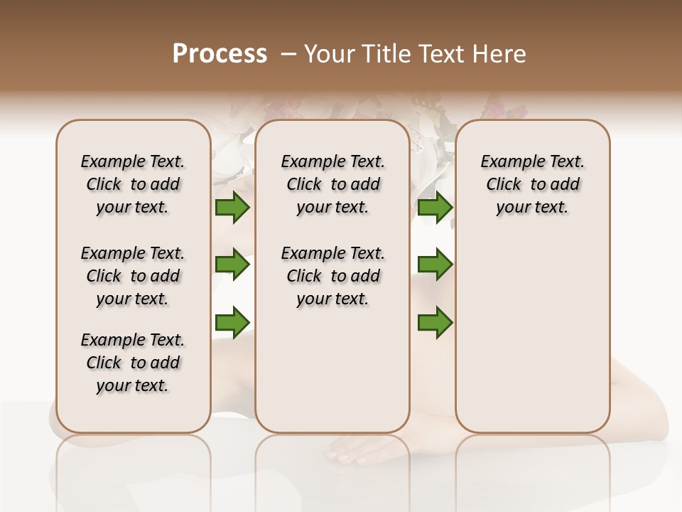 Green Attractive Face PowerPoint Template
