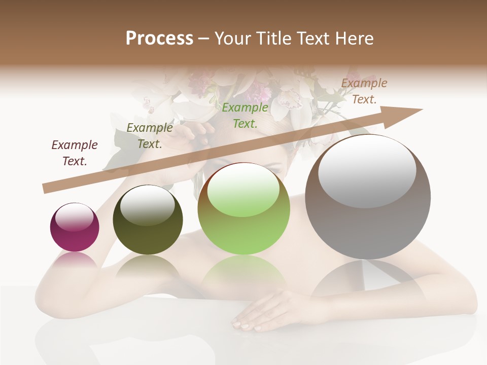 Green Attractive Face PowerPoint Template