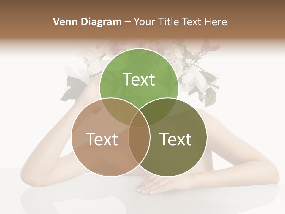 Green Attractive Face PowerPoint Template