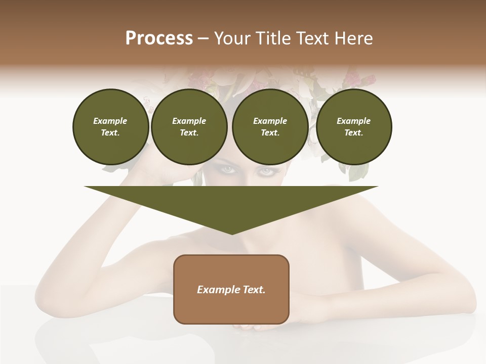 Green Attractive Face PowerPoint Template