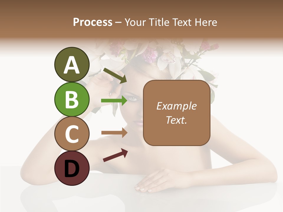 Green Attractive Face PowerPoint Template