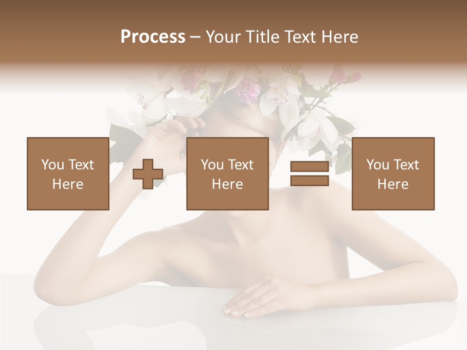 Green Attractive Face PowerPoint Template