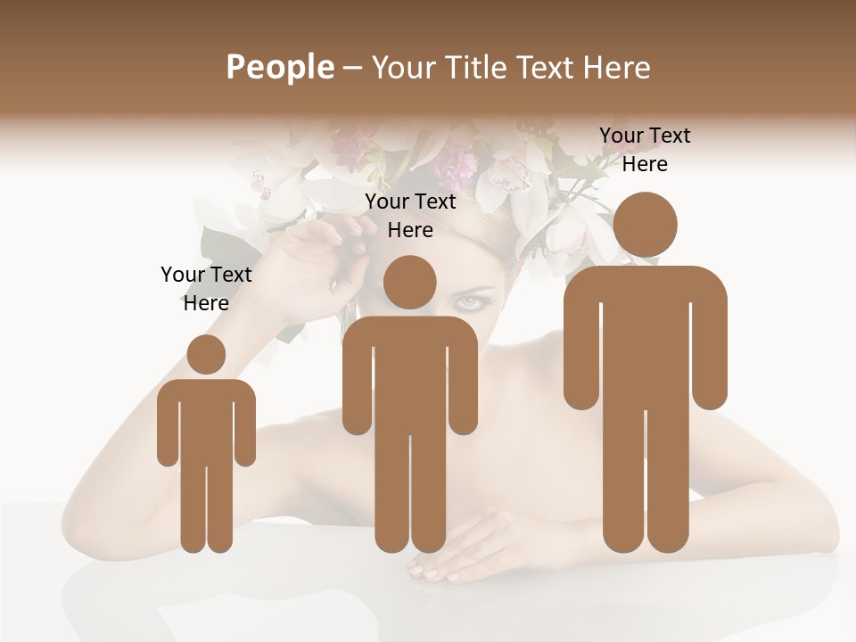 Green Attractive Face PowerPoint Template