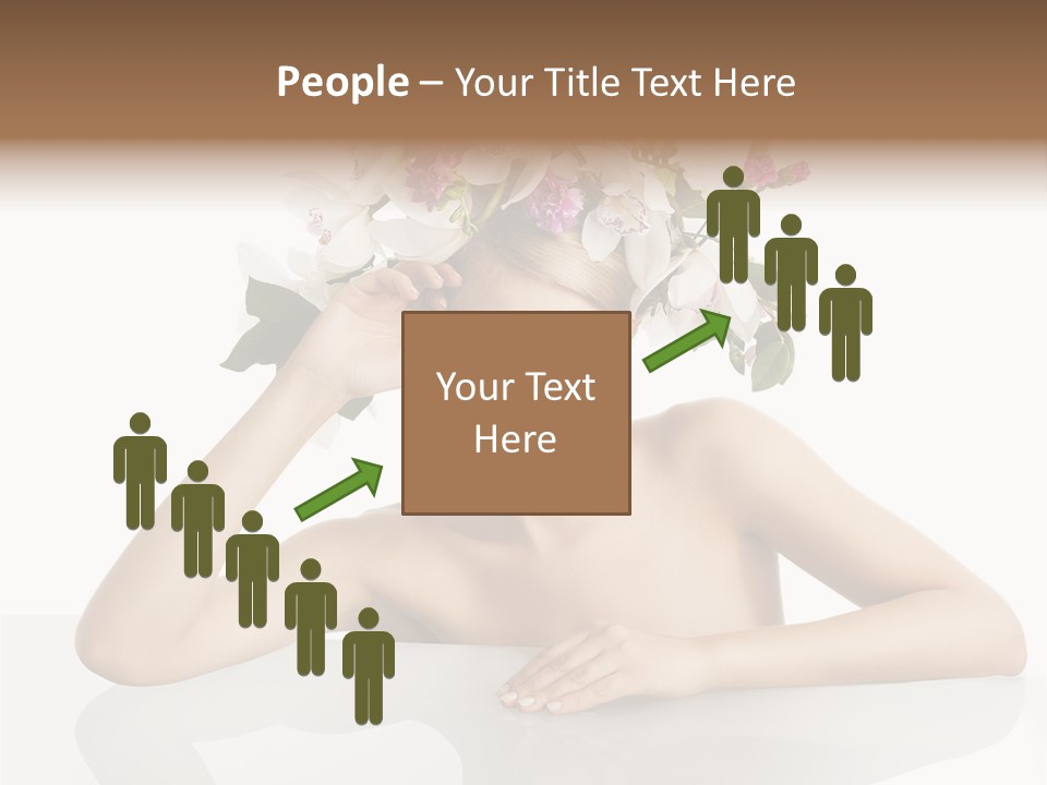 Green Attractive Face PowerPoint Template