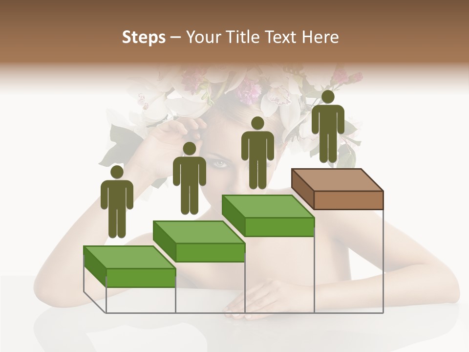 Green Attractive Face PowerPoint Template