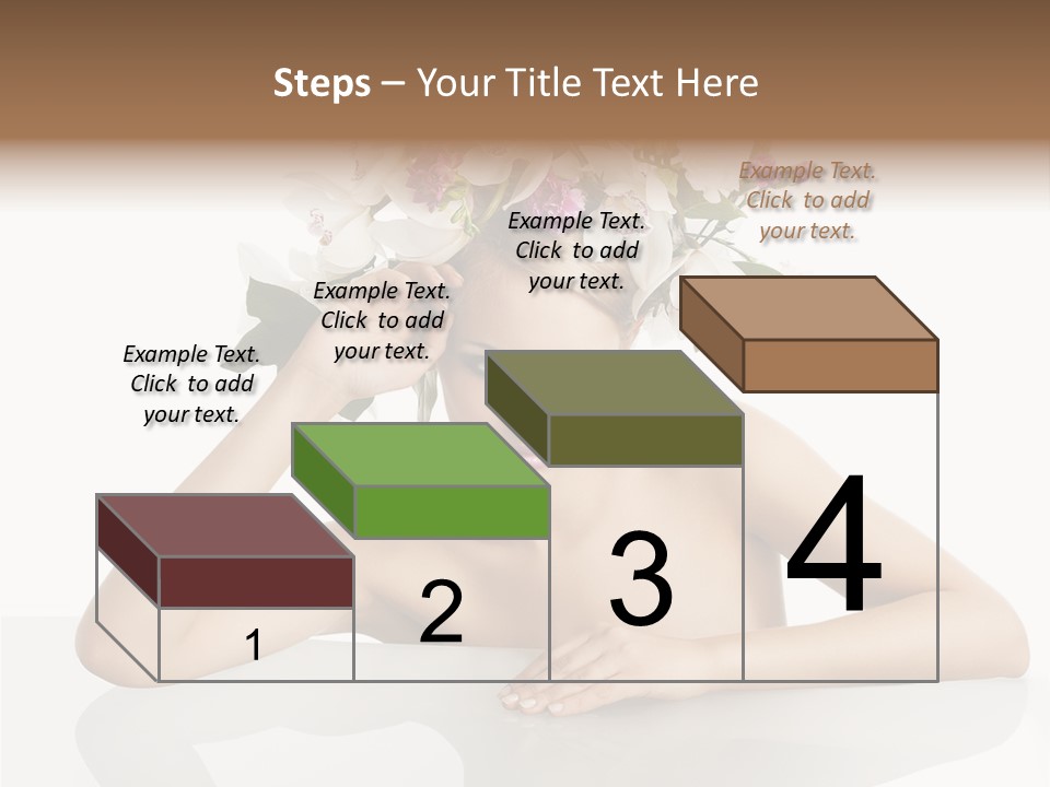 Green Attractive Face PowerPoint Template