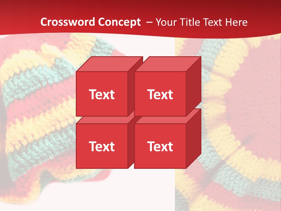 Wool Rastafari Symbol PowerPoint Template