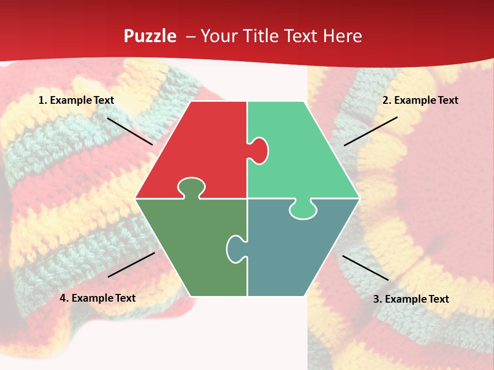 Wool Rastafari Symbol PowerPoint Template