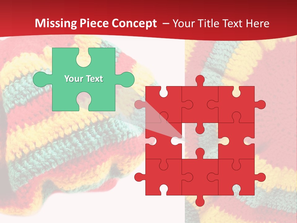 Wool Rastafari Symbol PowerPoint Template