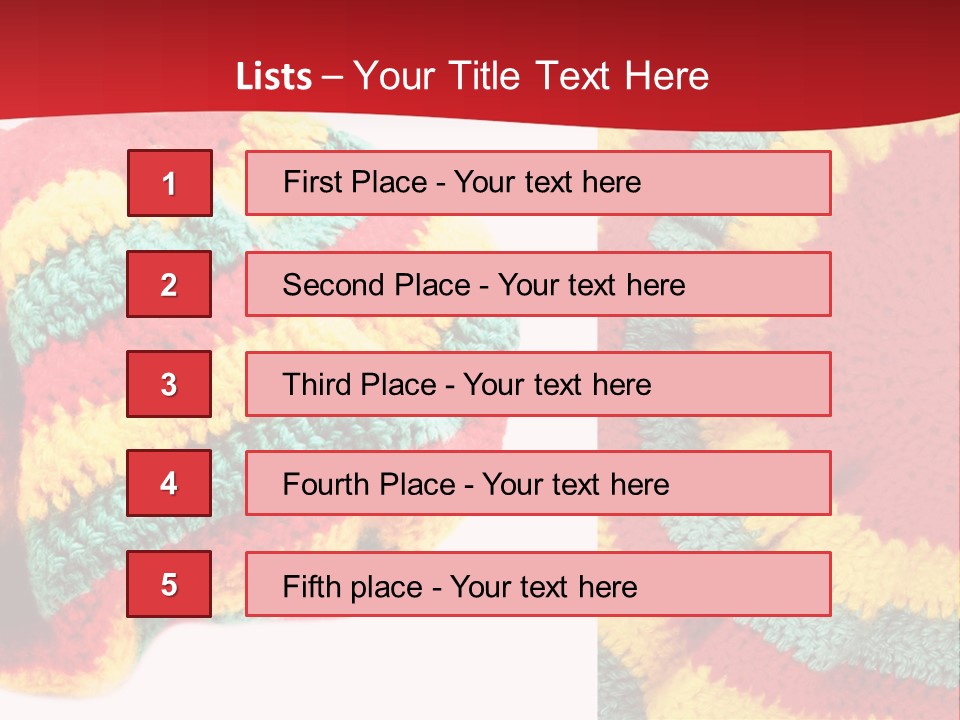 Wool Rastafari Symbol PowerPoint Template