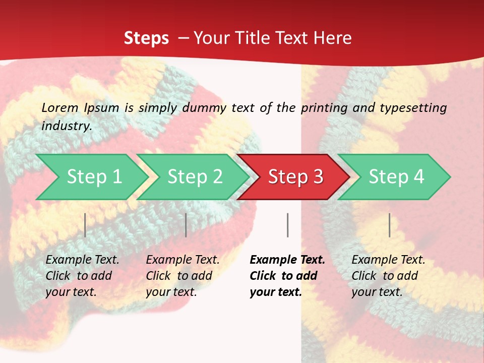 Wool Rastafari Symbol PowerPoint Template