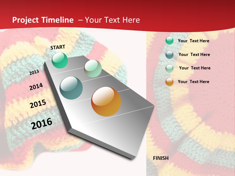 Wool Rastafari Symbol PowerPoint Template