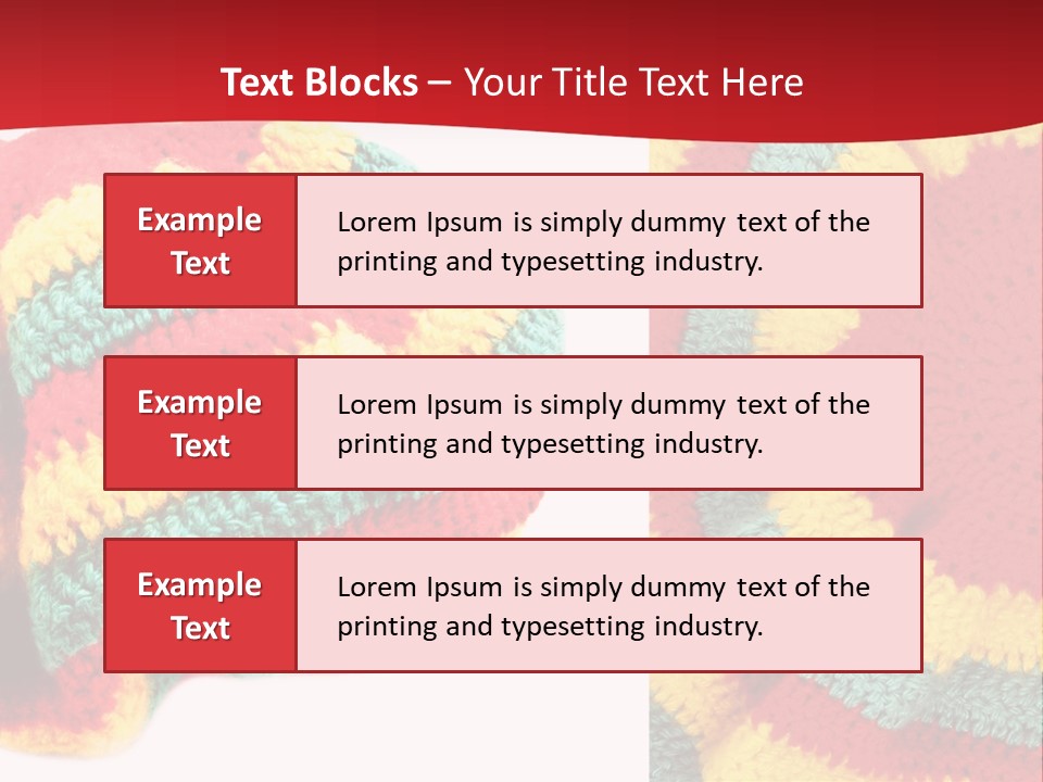 Wool Rastafari Symbol PowerPoint Template