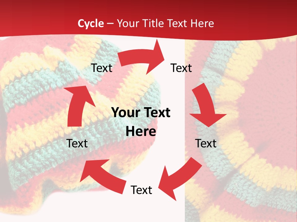Wool Rastafari Symbol PowerPoint Template