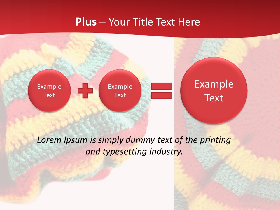 Wool Rastafari Symbol PowerPoint Template