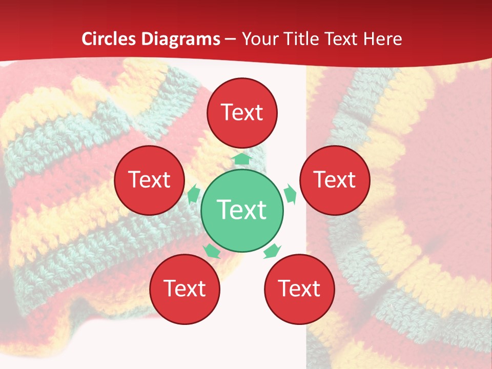 Wool Rastafari Symbol PowerPoint Template