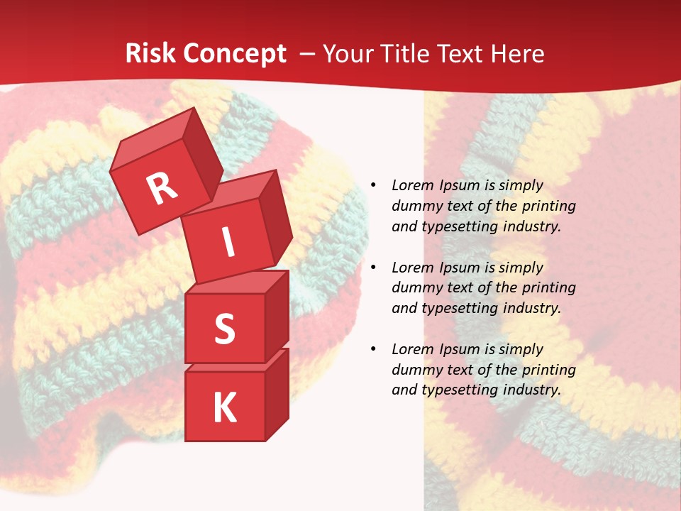 Wool Rastafari Symbol PowerPoint Template