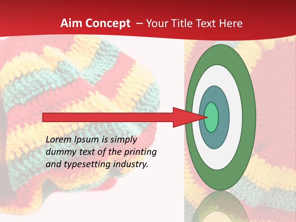 Wool Rastafari Symbol PowerPoint Template