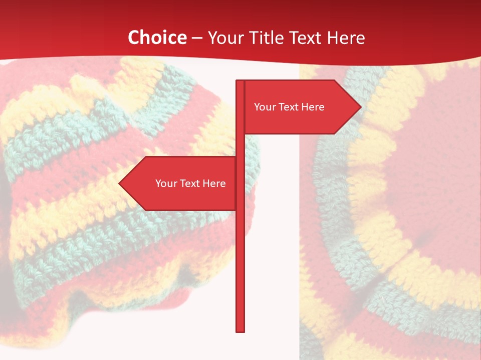 Wool Rastafari Symbol PowerPoint Template