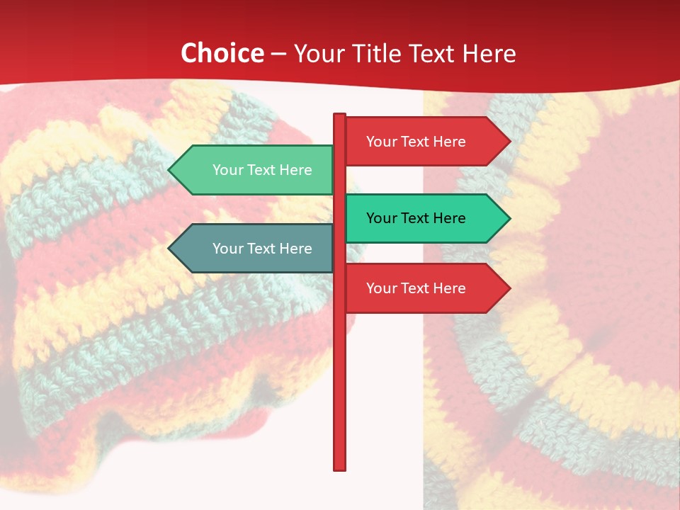 Wool Rastafari Symbol PowerPoint Template