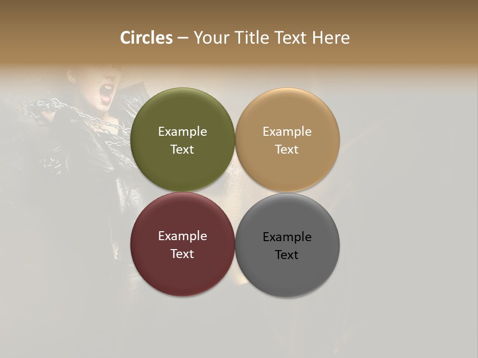 Makeup Biker Skin PowerPoint Template