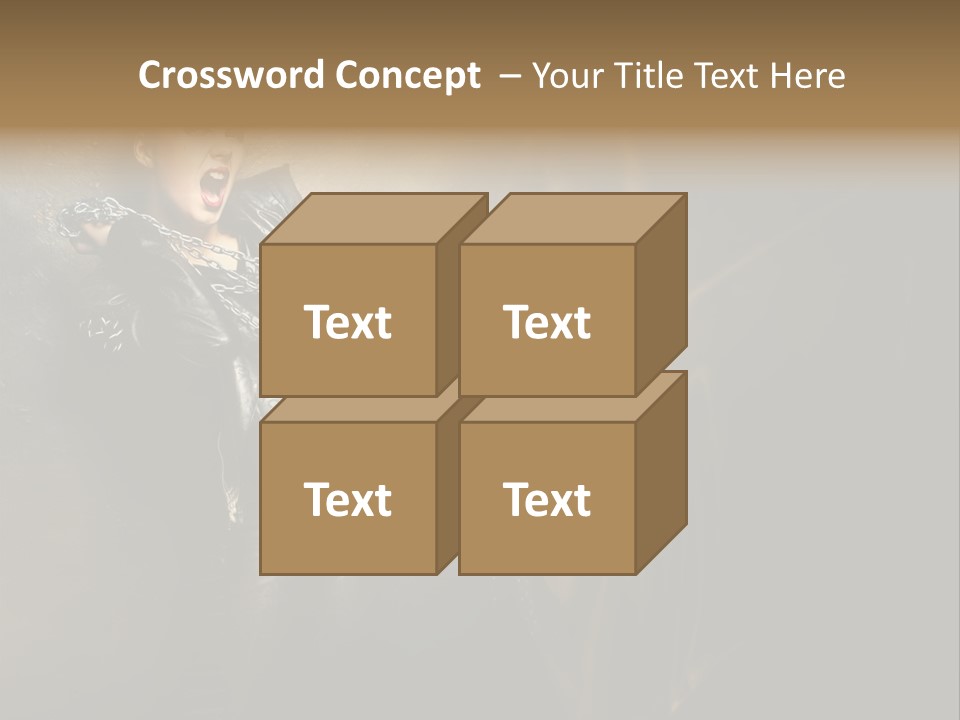Makeup Biker Skin PowerPoint Template