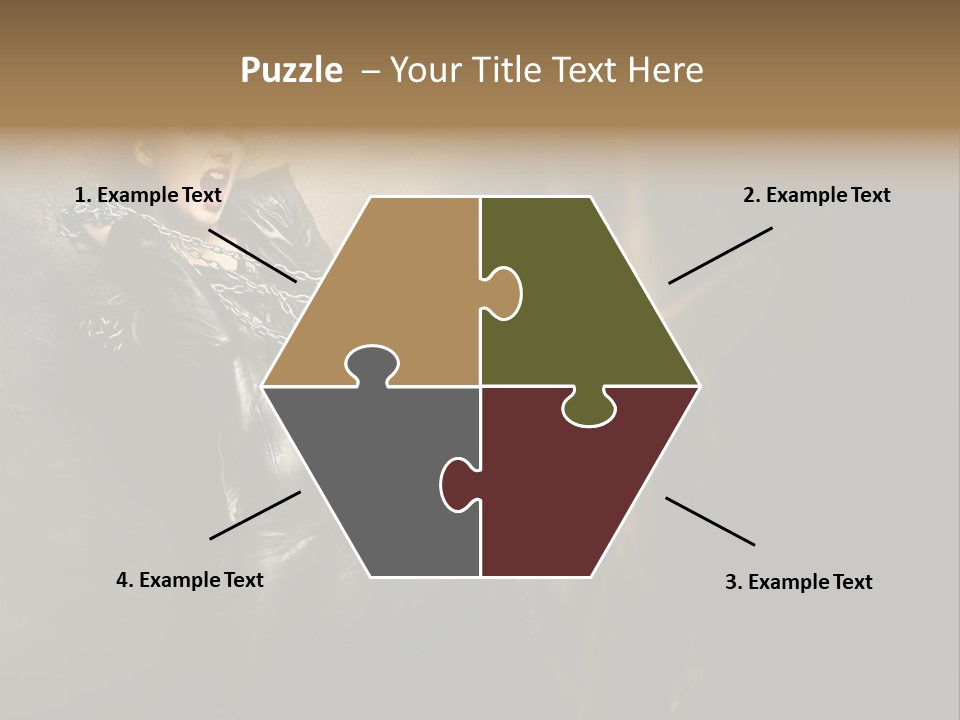 Makeup Biker Skin PowerPoint Template