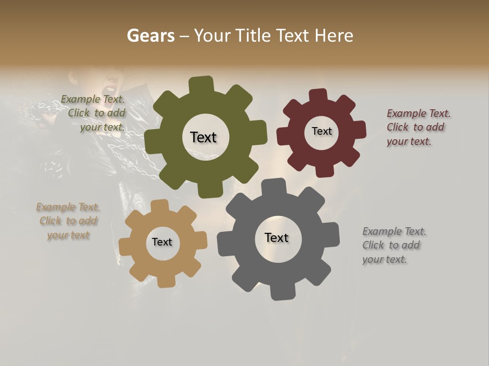 Makeup Biker Skin PowerPoint Template