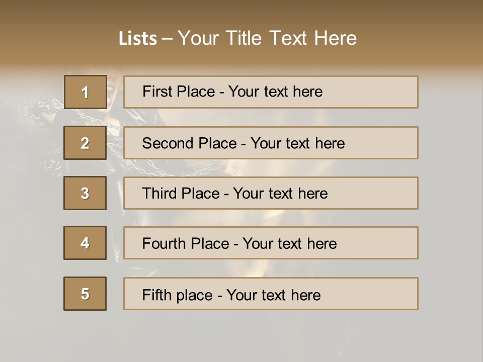 Makeup Biker Skin PowerPoint Template