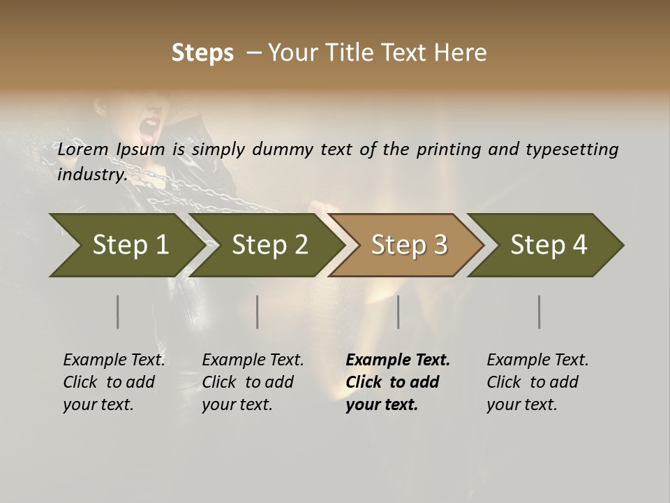 Makeup Biker Skin PowerPoint Template