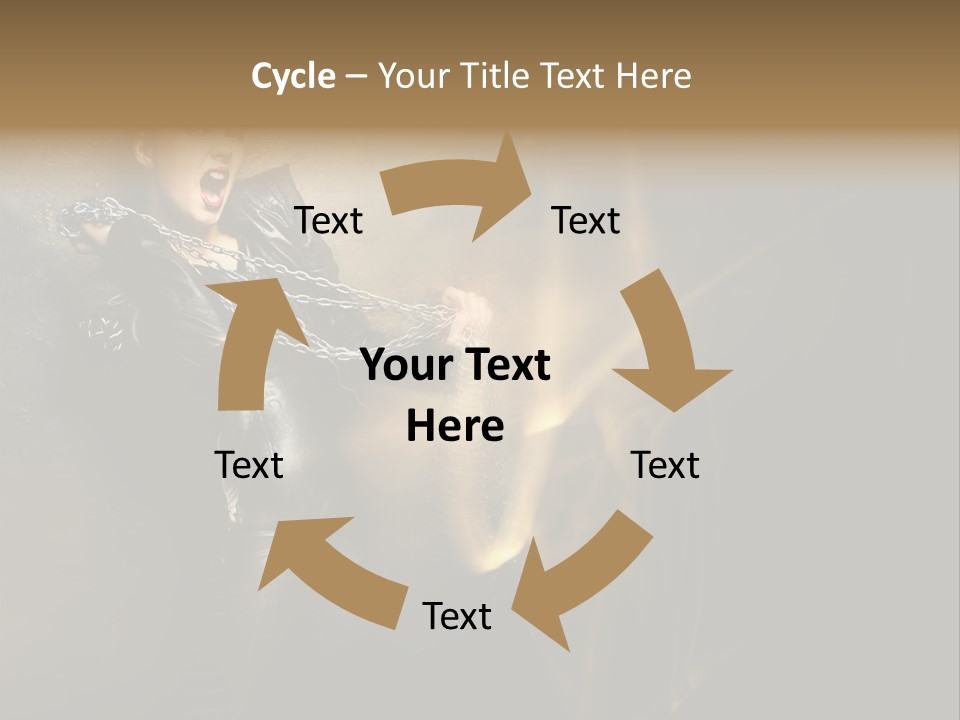 Makeup Biker Skin PowerPoint Template