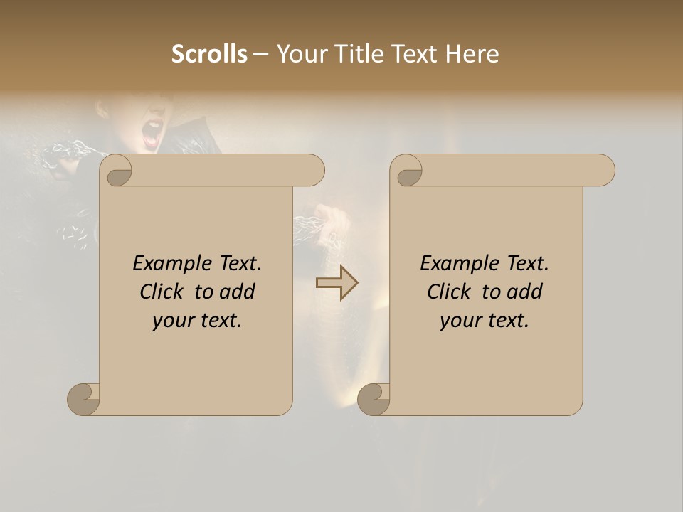Makeup Biker Skin PowerPoint Template