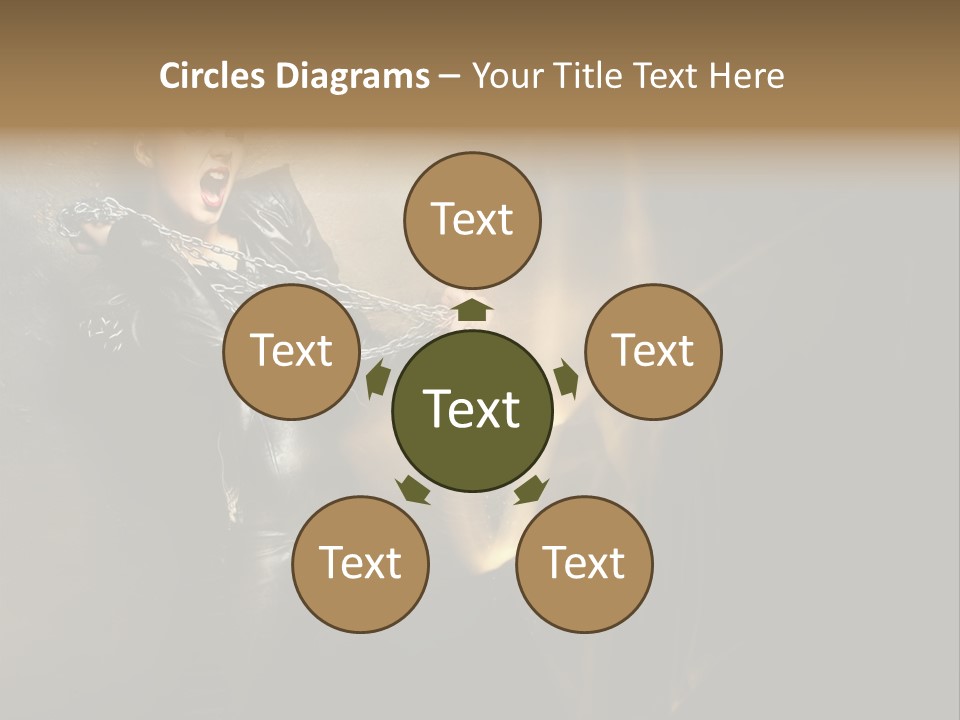 Makeup Biker Skin PowerPoint Template