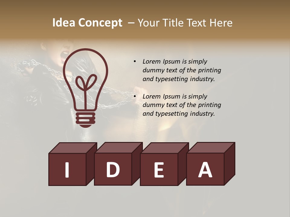 Makeup Biker Skin PowerPoint Template