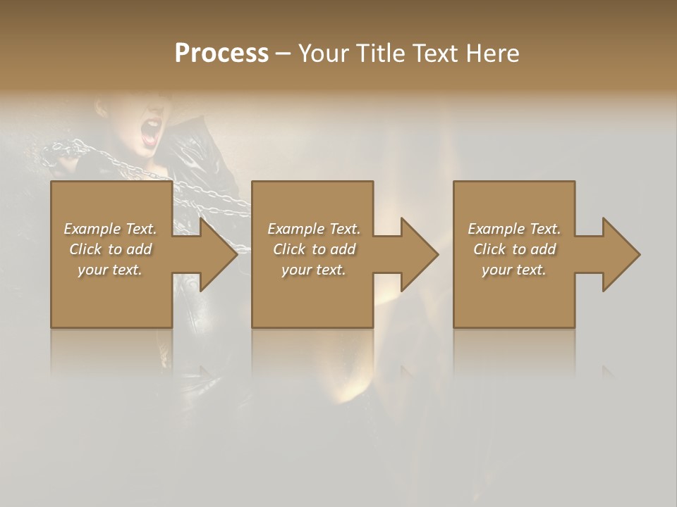 Makeup Biker Skin PowerPoint Template
