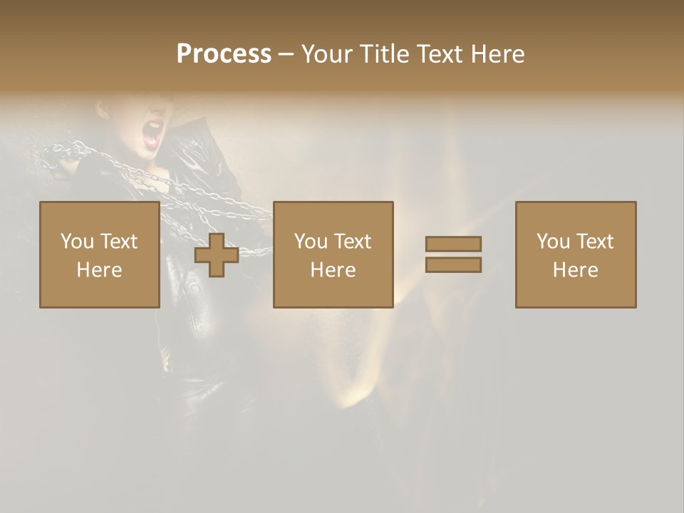 Makeup Biker Skin PowerPoint Template