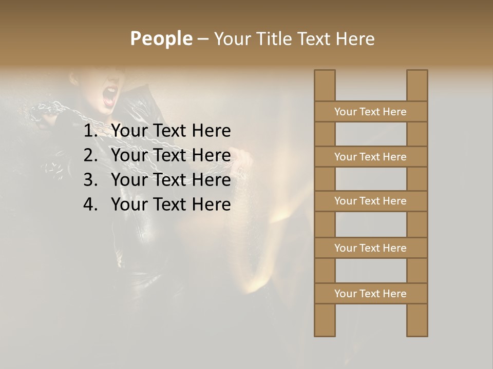 Makeup Biker Skin PowerPoint Template