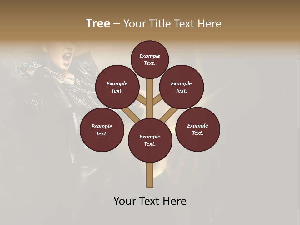 Makeup Biker Skin PowerPoint Template