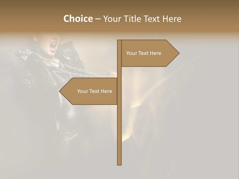 Makeup Biker Skin PowerPoint Template