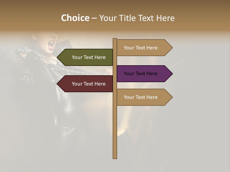 Makeup Biker Skin PowerPoint Template