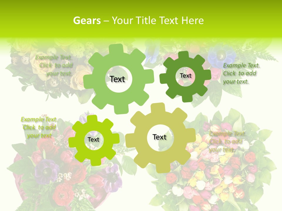 Leaf Tulip Colorful PowerPoint Template