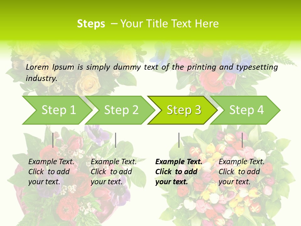 Leaf Tulip Colorful PowerPoint Template