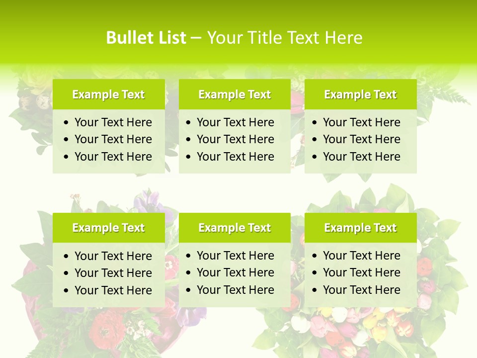 Leaf Tulip Colorful PowerPoint Template