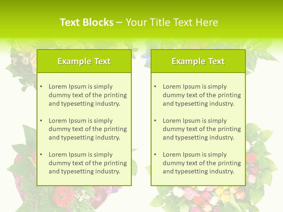 Leaf Tulip Colorful PowerPoint Template