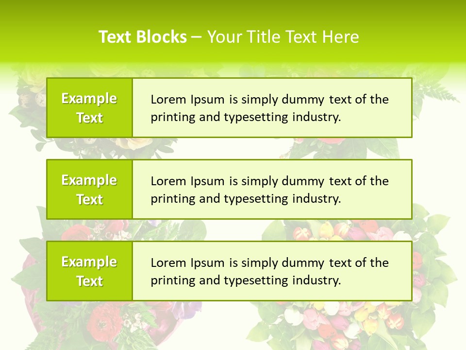 Leaf Tulip Colorful PowerPoint Template
