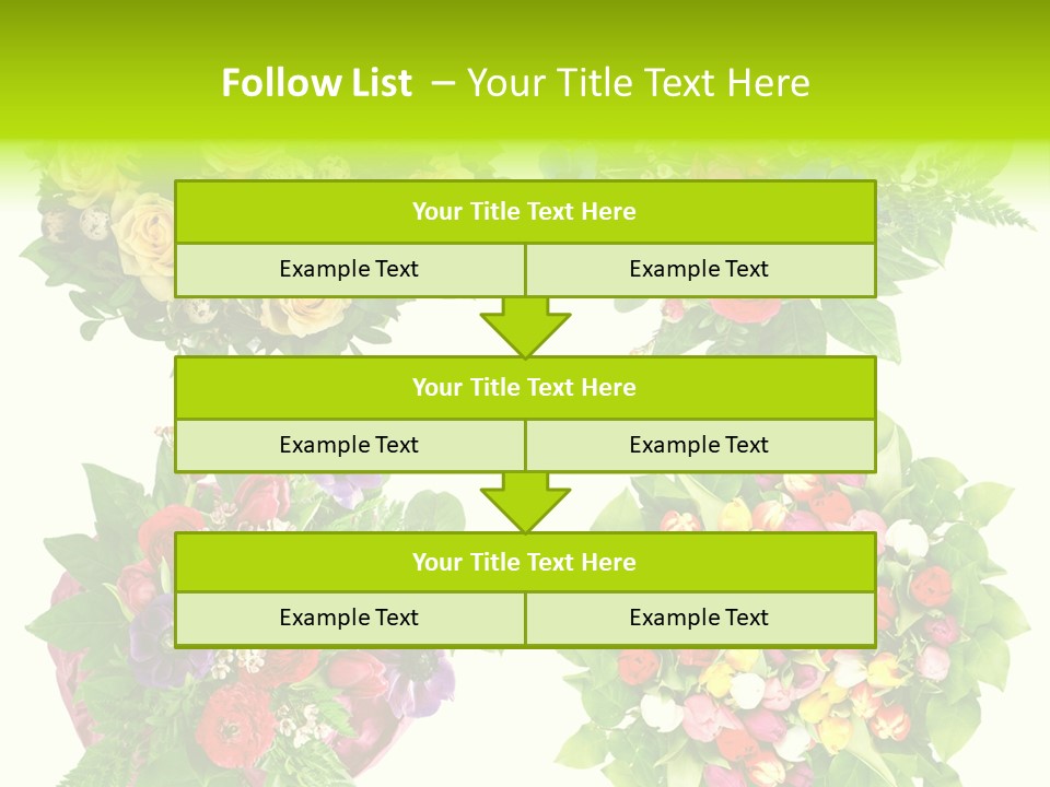 Leaf Tulip Colorful PowerPoint Template
