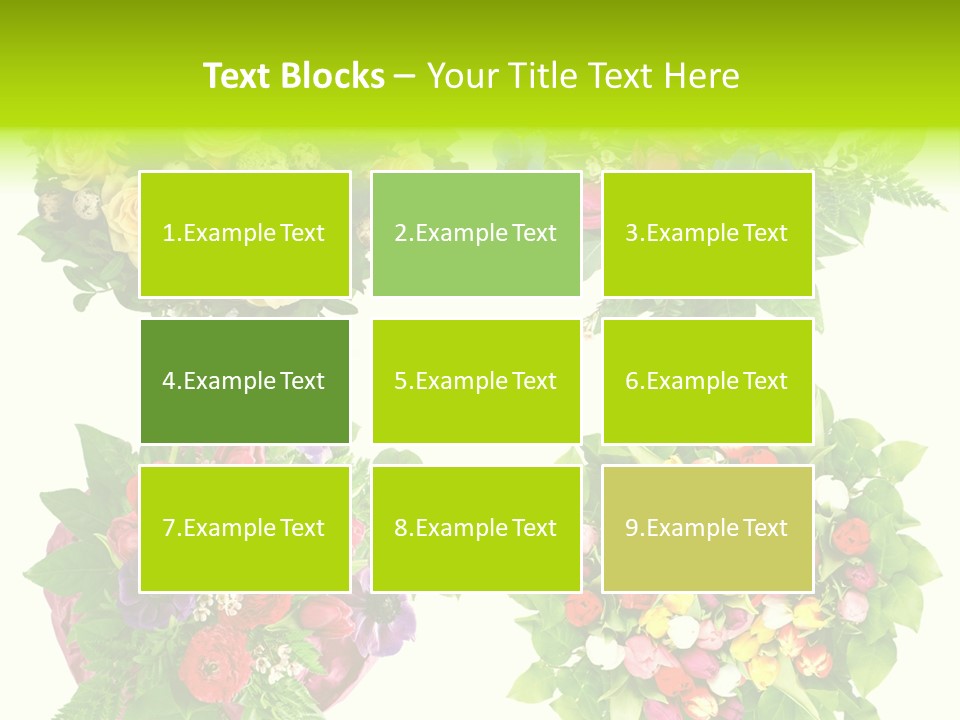 Leaf Tulip Colorful PowerPoint Template